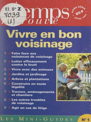 cover image of Vivre en bon voisinage